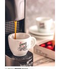 Set espresso 6 kopjes met schotels - met graphic
